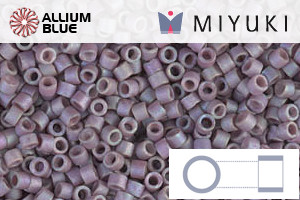 MIYUKI Delica® Seed Beads (DB1065) 11/0 Round - Matte Metallic Wisteria AB