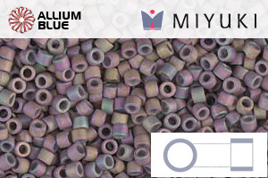 MIYUKI Delica® Seed Beads (DB1067) 11/0 Round - Matte Metallic Thistle AB