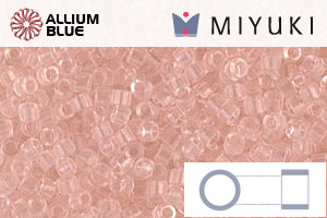 MIYUKI Delica® Seed Beads (DB1103) 11/0 Round - Transparent Pink Mist - 關閉視窗 >> 可點擊圖片