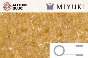 MIYUKI Delica® Seed Beads (DB1112) 11/0 Round - Transparent Crystal Ivory - Click Image to Close