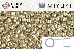 MIYUKI Delica® Seed Beads (DB1151) 11/0 Round - Galvanized SF Silver