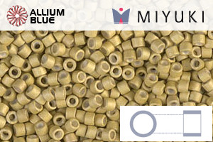 MIYUKI Delica® Seed Beads (DB1164) 11/0 Round - Galvanized Matte Zest - Click Image to Close