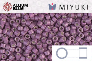 MIYUKI Delica® Seed Beads (DB1173) 11/0 Round - Galvanized Matte Magenta - Click Image to Close