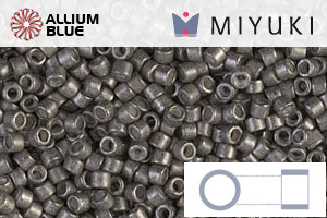 MIYUKI Delica® Seed Beads (DB1186) 11/0 Round - Galvanized SF Graphite