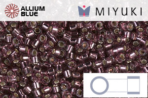 MIYUKI Delica® Seed Beads (DB1204) 11/0 Round - Silver Lined Mauve - 关闭视窗 >> 可点击图片