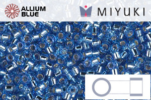 MIYUKI Delica® Seed Beads (DB1210) 11/0 Round - Silver Lined Azure - 关闭视窗 >> 可点击图片