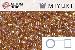 MIYUKI Delica® Seed Beads (DB1241) 11/0 Round - Transparent Marigold AB - 关闭视窗 >> 可点击图片