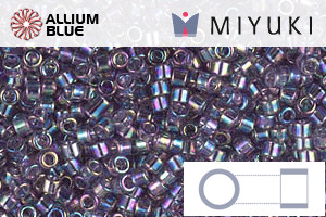 MIYUKI Delica® Seed Beads (DB1245) 11/0 Round - Transparent Light Amethyst AB