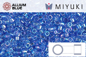 MIYUKI Delica® Seed Beads (DB1250) 11/0 Round - Transparent Azure AB