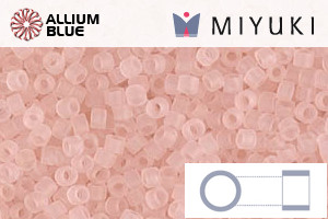 MIYUKI Delica® Seed Beads (DB1263) 11/0 Round - Matte Transparent Pink Mist