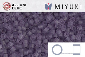 MIYUKI Delica® Seed Beads (DB1265) 11/0 Round - Matte Transparent Light Amethyst - Click Image to Close