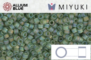 MIYUKI Delica® Seed Beads (DB1282) 11/0 Round - Matte Transparent Olive AB - 关闭视窗 >> 可点击图片