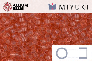 MIYUKI Delica® Seed Beads (DB1302) 11/0 Round - Dyed Transparent Peach - Haga Click en la Imagen para Cerrar