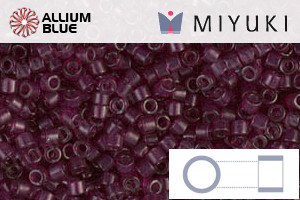 MIYUKI Delica® Seed Beads (DB1312) 11/0 Round - Dyed Transparent Wine - 關閉視窗 >> 可點擊圖片