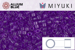 MIYUKI Delica® Seed Beads (DB1315) 11/0 Round - Dyed Transparent Red Violet - Click Image to Close