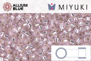 MIYUKI Delica® Seed Beads (DB1335) 11/0 Round - Dyed Silver Lined Pink - 關閉視窗 >> 可點擊圖片