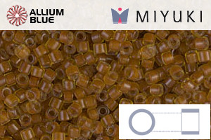 MIYUKI Delica® Seed Beads (DB1391) 11/0 Round - Dyed Silver Lined Yellow