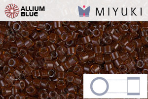 MIYUKI Delica® Seed Beads (DB1392) 11/0 Round - Dyed Silver Lined Orange - 關閉視窗 >> 可點擊圖片