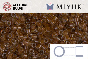 MIYUKI Delica® Seed Beads (DB1393) 11/0 Round - Dyed Silver Lined Light Topaz - 关闭视窗 >> 可点击图片