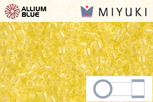 MIYUKI Delica® Seed Beads (DB1401) 11/0 Round - Transparent Pale Yellow - 關閉視窗 >> 可點擊圖片