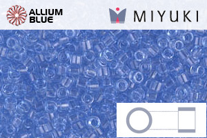 MIYUKI Delica® Seed Beads (DB1405) 11/0 Round - Transparent Pale Sky Blue - Haga Click en la Imagen para Cerrar
