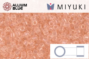 MIYUKI Delica® Seed Beads (DB1410) 11/0 Round - Transparent Pale Peach