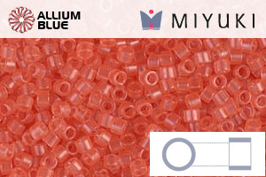 MIYUKI Delica® Seed Beads (DB1412) 11/0 Round - Transparent Salmon