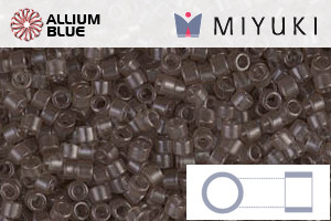 MIYUKI Delica® Seed Beads (DB1417) 11/0 Round - Transparent Taupe