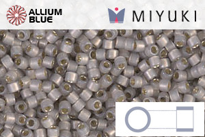 MIYUKI Delica® Seed Beads (DB1456) 11/0 Round - Silverlined Light Taupe Opal