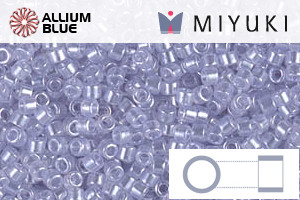 MIYUKI Delica® Seed Beads (DB1476) 11/0 Round - Transparent Pale Amethyst Luster