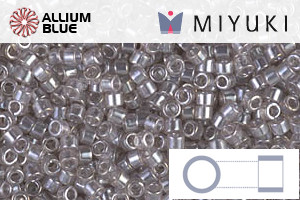 MIYUKI Delica® Seed Beads (DB1485) 11/0 Round - Transparent Light Taupe Luster - Haga Click en la Imagen para Cerrar