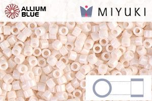 MIYUKI Delica® Seed Beads (DB1490) 11/0 Round - Opaque Bisque White