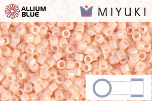 MIYUKI Delica® Seed Beads (DB1492) 11/0 Round - Opaque Light Peach