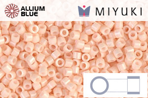 MIYUKI Delica® Seed Beads (DB1492) 11/0 Round - Opaque Light Peach - Click Image to Close