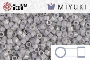 MIYUKI Delica® Seed Beads (DB1498) 11/0 Round - Opaque Light Smoke