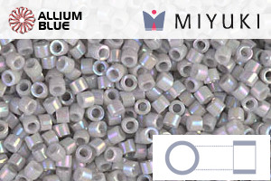 MIYUKI Delica® Seed Beads (DB1508) 11/0 Round - Opaque Light Smoke AB - 关闭视窗 >> 可点击图片