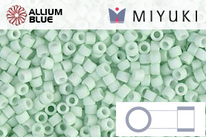 MIYUKI Delica® Seed Beads (DB1516) 11/0 Round - Matte Opaque Light Mint - Click Image to Close