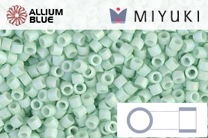 MIYUKI Delica® Seed Beads (DB1526) 11/0 Round - Matte Opaque Light Mint AB