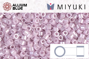 MIYUKI Delica® Seed Beads (DB1534) 11/0 Round - Opaque Pale Rose Ceylon - Haga Click en la Imagen para Cerrar