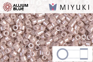 MIYUKI Delica® Seed Beads (DB1535) 11/0 Round - Opaque Pink Champagne Ceylon - Click Image to Close