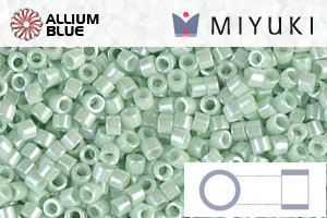MIYUKI Delica® Seed Beads (DB1536) 11/0 Round - Opaque Light Mint Ceylon