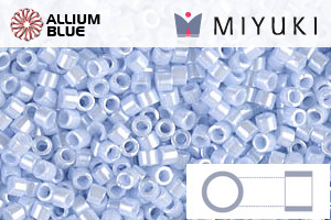 MIYUKI Delica® Seed Beads (DB1537) 11/0 Round - Opaque Light Sky Blue Ceylon - 關閉視窗 >> 可點擊圖片