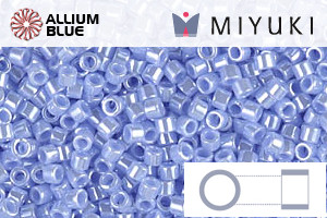 MIYUKI Delica® Seed Beads (DB1568) 11/0 Round - Opaque Agate Blue Luster - Click Image to Close