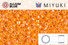 MIYUKIデリカビーズ (DB1573) 11/0 丸 - ライトオレンジギョクAB