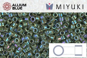 MIYUKI Delica® Seed Beads (DB1575) 11/0 Round - Opaque Avocado AB - Haga Click en la Imagen para Cerrar
