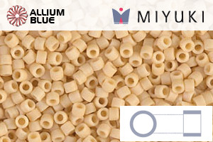 MIYUKI Delica® Seed Beads (DB1581) 11/0 Round - Matte Opaque Pear - Haga Click en la Imagen para Cerrar
