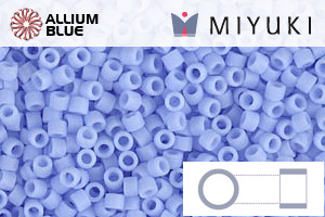 MIYUKI Delica® Seed Beads (DB1587) 11/0 Round - Matte Opaque Agate Blue - Haga Click en la Imagen para Cerrar