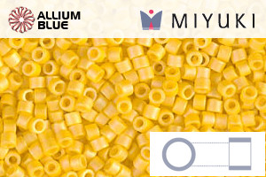 MIYUKI Delica® Seed Beads (DB1592) 11/0 Round - Matte Opaque Canary AB