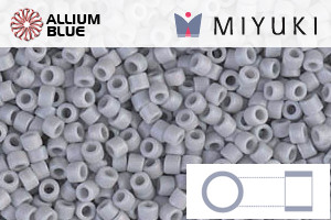 MIYUKI Delica® Seed Beads (DB1598) 11/0 Round - Matte Opaque Ghost Gray AB - Haga Click en la Imagen para Cerrar