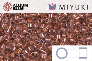 MIYUKI Delica® Seed Beads (DB1704) 11/0 Round - Copper Pearl Lined Pink Mist - 关闭视窗 >> 可点击图片